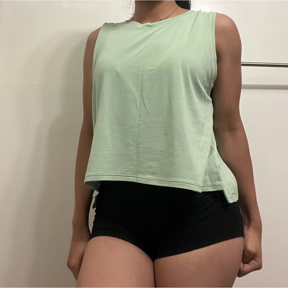 lululemon athletica Mint Green Sleeveless Workout Tank Top